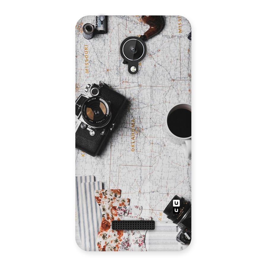 Camera Smoky Pipe Back Case for Micromax Canvas Spark Q380