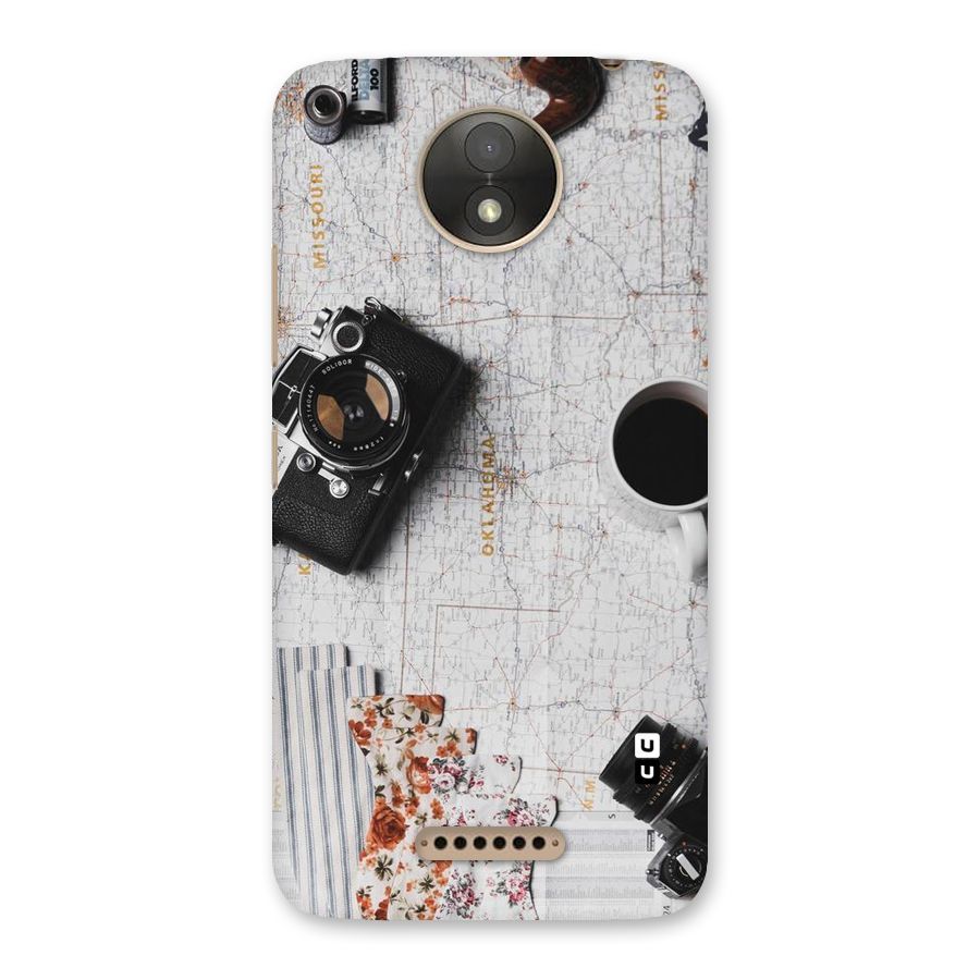 Camera Smoky Pipe Back Case for Moto C Plus