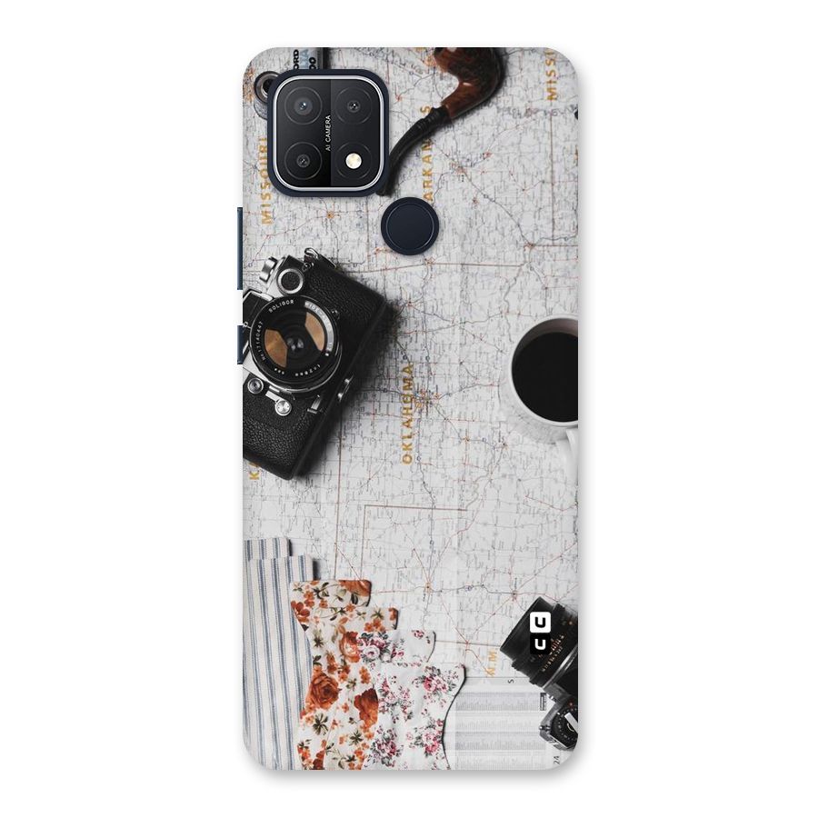 Camera Smoky Pipe Back Case for Oppo A15