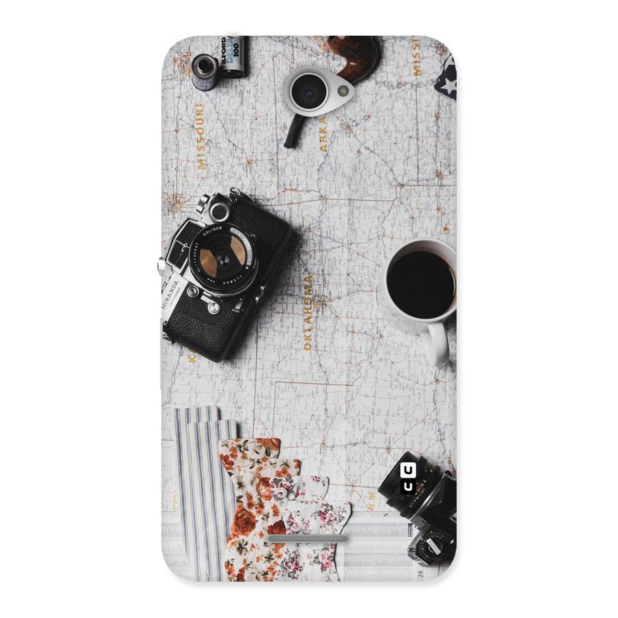 Camera Smoky Pipe Back Case for Sony Xperia E4