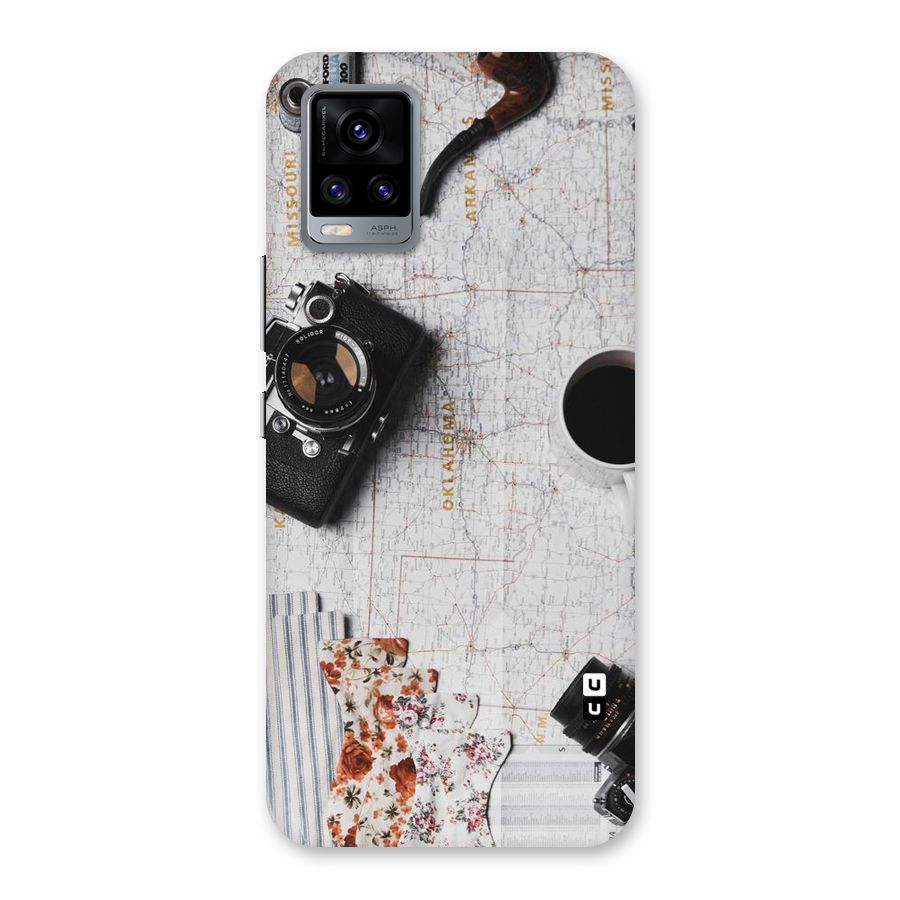 Camera Smoky Pipe Back Case for Vivo V20