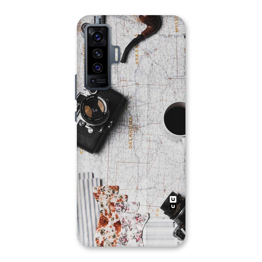 Camera Smoky Pipe Back Case for Vivo X50