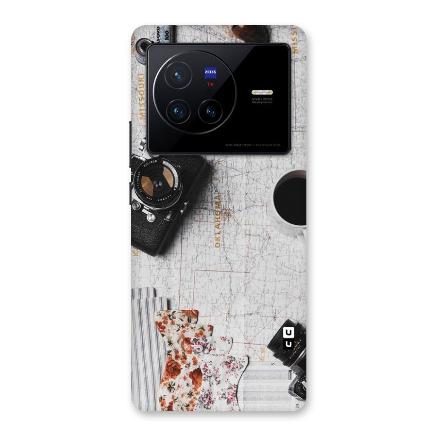 Camera Smoky Pipe Back Case for Vivo X80