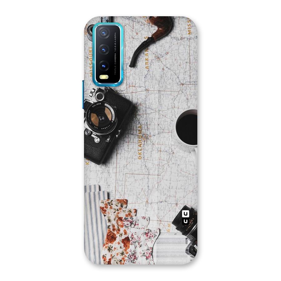 Camera Smoky Pipe Back Case for Vivo Y20A