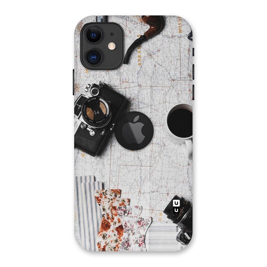 Camera Smoky Pipe Back Case for iPhone 11 Logo Cut