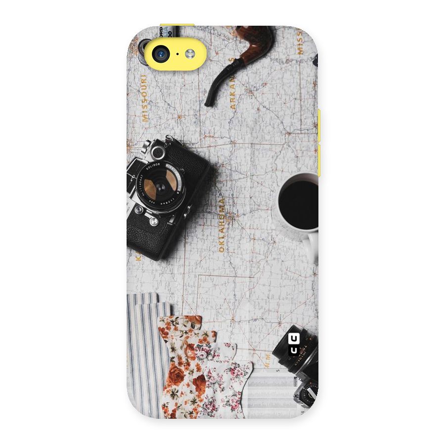 Camera Smoky Pipe Back Case for iPhone 5C