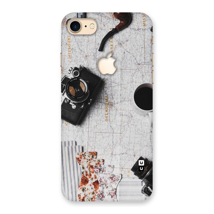 Camera Smoky Pipe Back Case for iPhone 7 Apple Cut