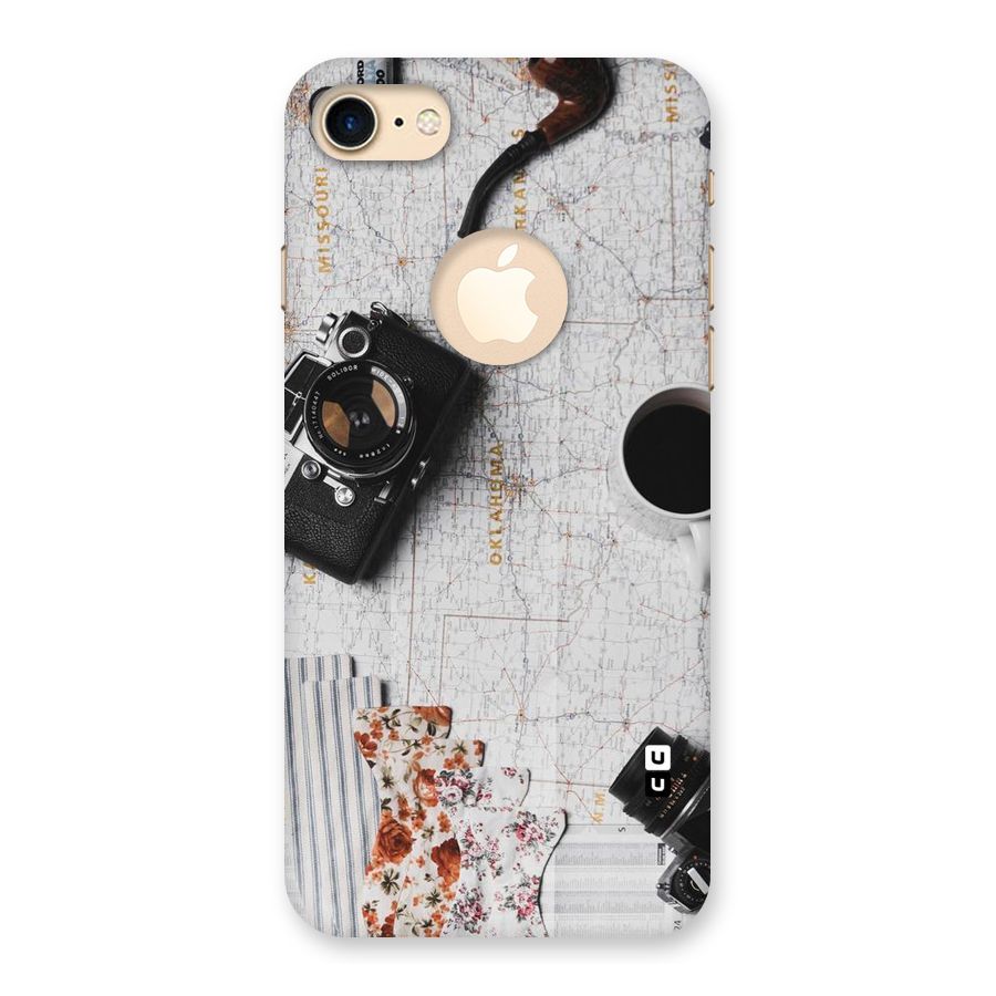 Camera Smoky Pipe Back Case for iPhone 7 Logo Cut