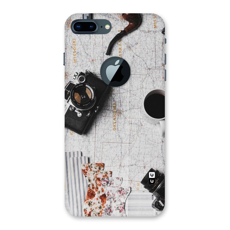 Camera Smoky Pipe Back Case for iPhone 7 Plus Logo Cut