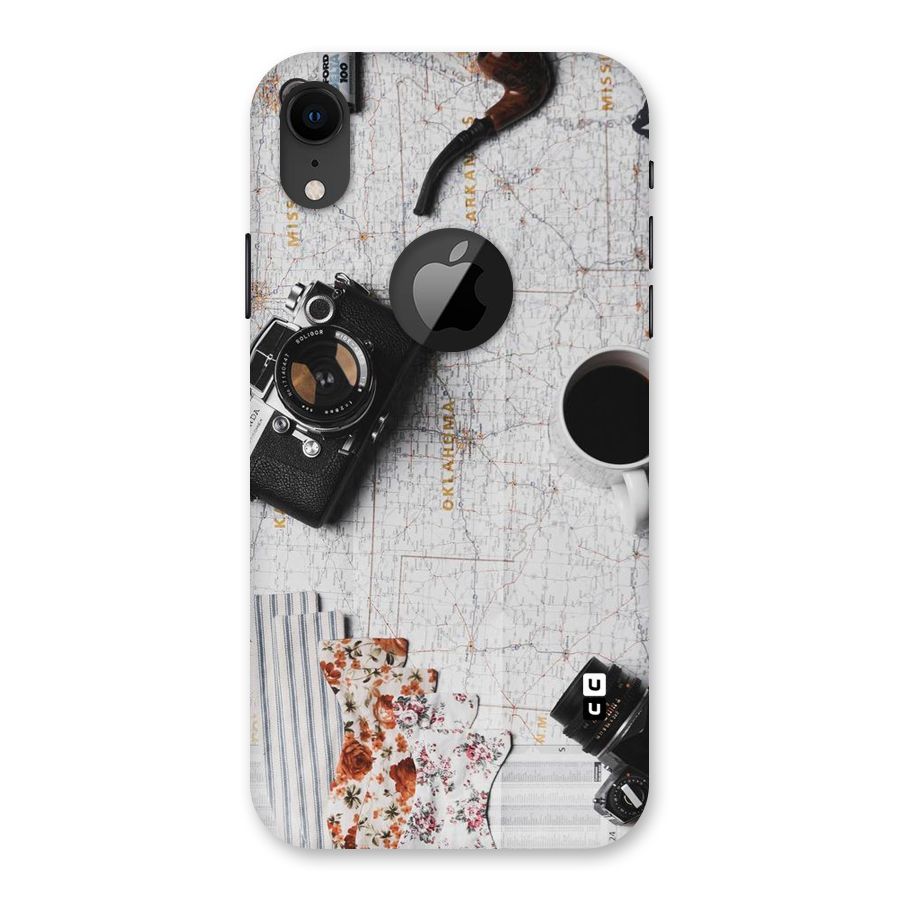 Camera Smoky Pipe Back Case for iPhone XR Logo Cut