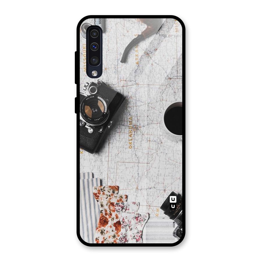 Camera Smoky Pipe Glass Back Case for Galaxy A30s