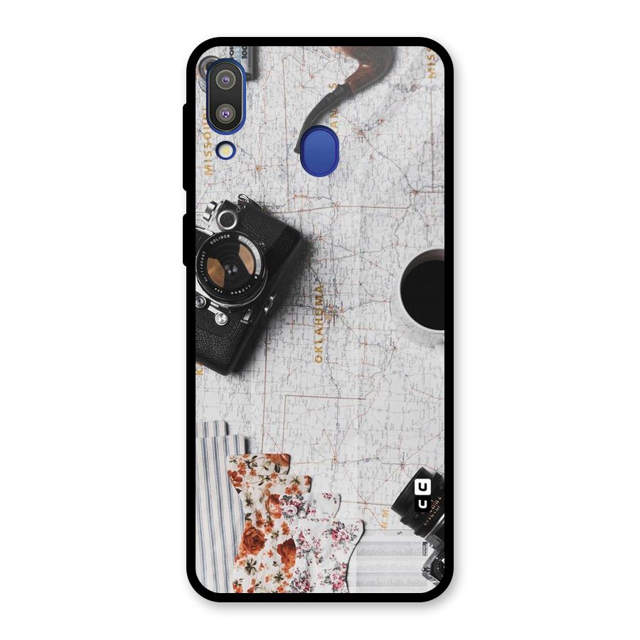 Camera Smoky Pipe Glass Back Case for Galaxy M20