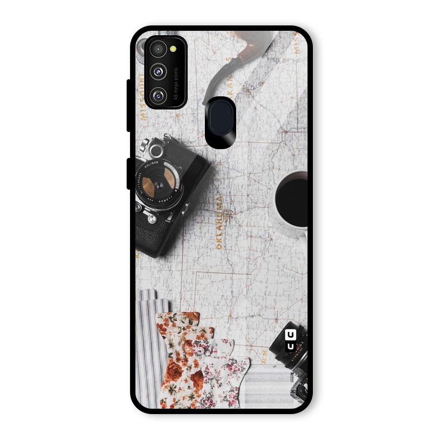 Camera Smoky Pipe Glass Back Case for Galaxy M30s