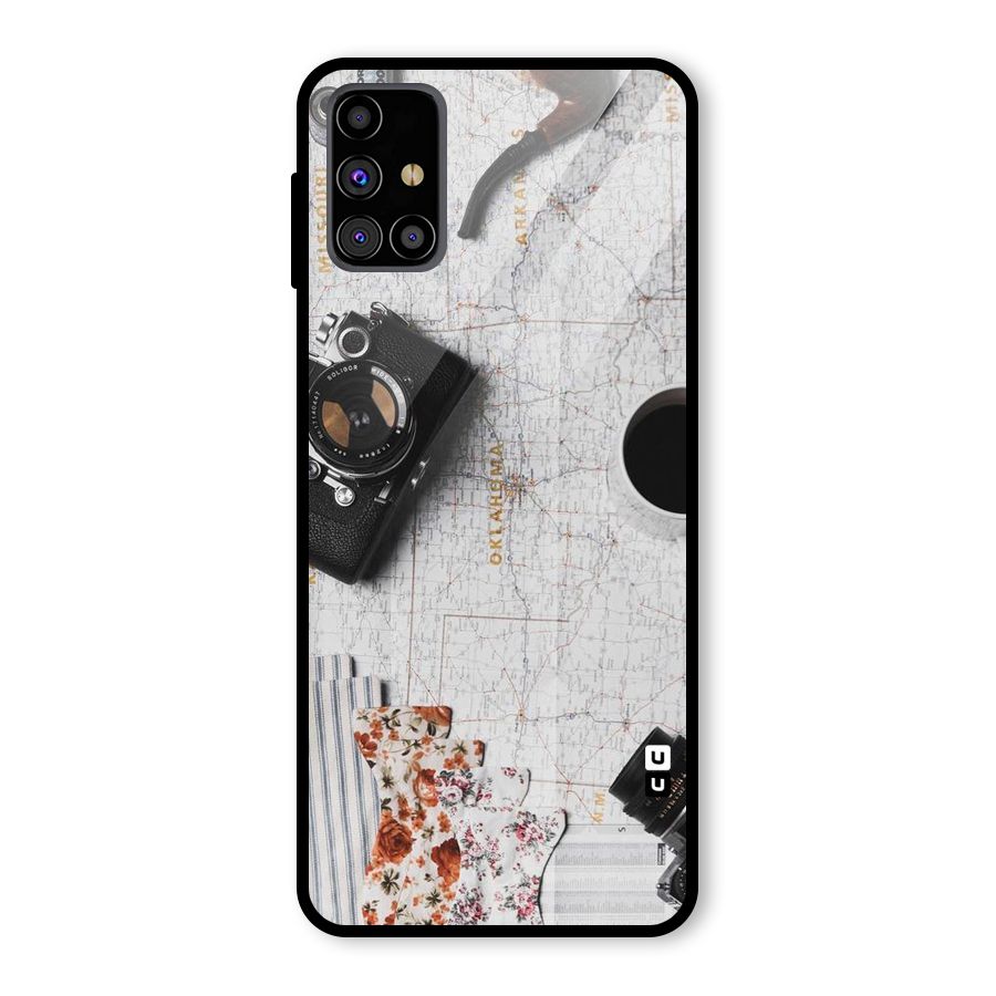 Camera Smoky Pipe Glass Back Case for Galaxy M31s