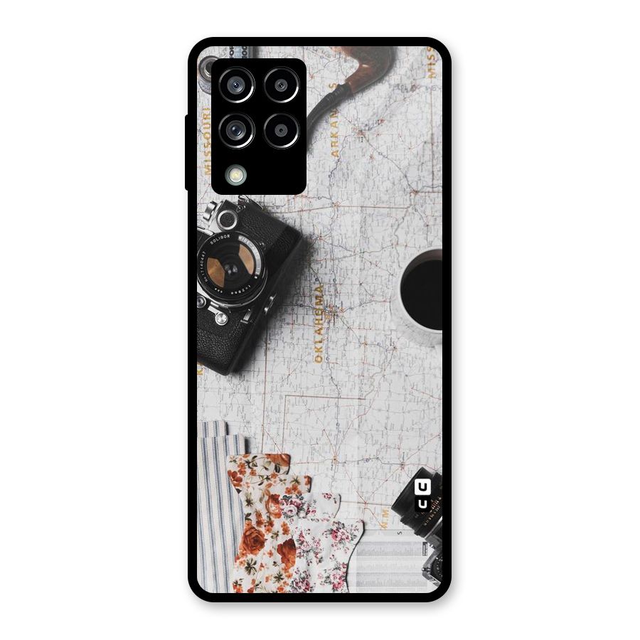 Camera Smoky Pipe Glass Back Case for Galaxy M53 5G