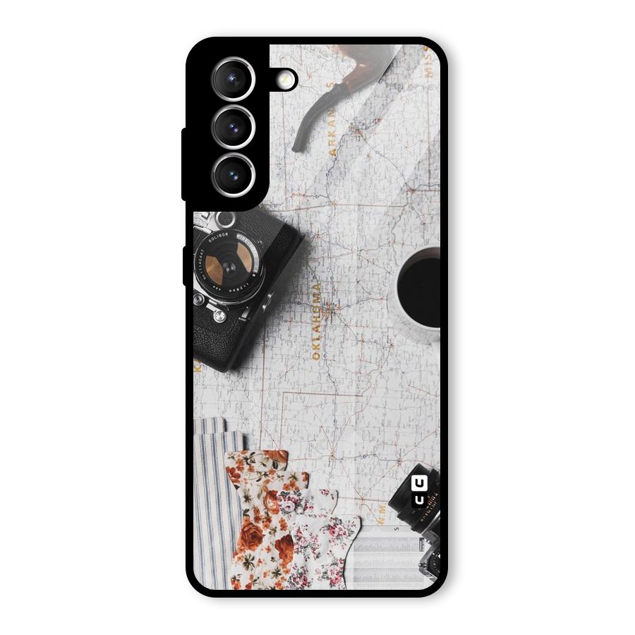 Camera Smoky Pipe Glass Back Case for Galaxy S21 5G