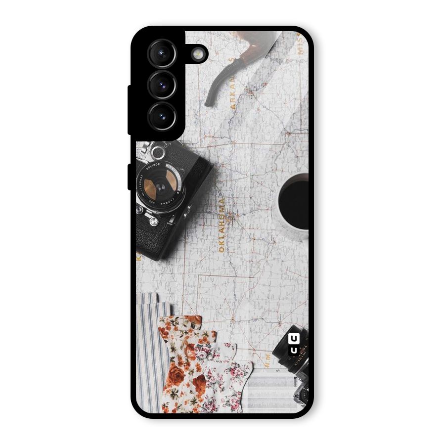 Camera Smoky Pipe Glass Back Case for Galaxy S21 Plus