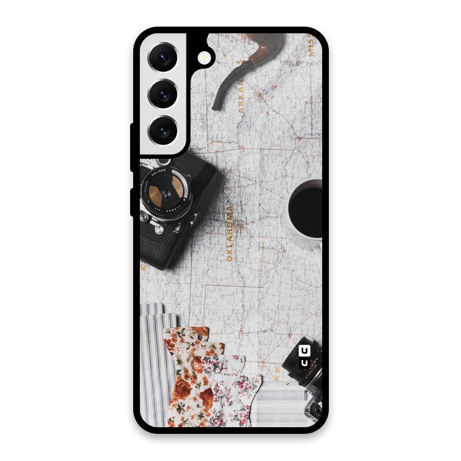 Camera Smoky Pipe Glass Back Case for Galaxy S22 Plus 5G
