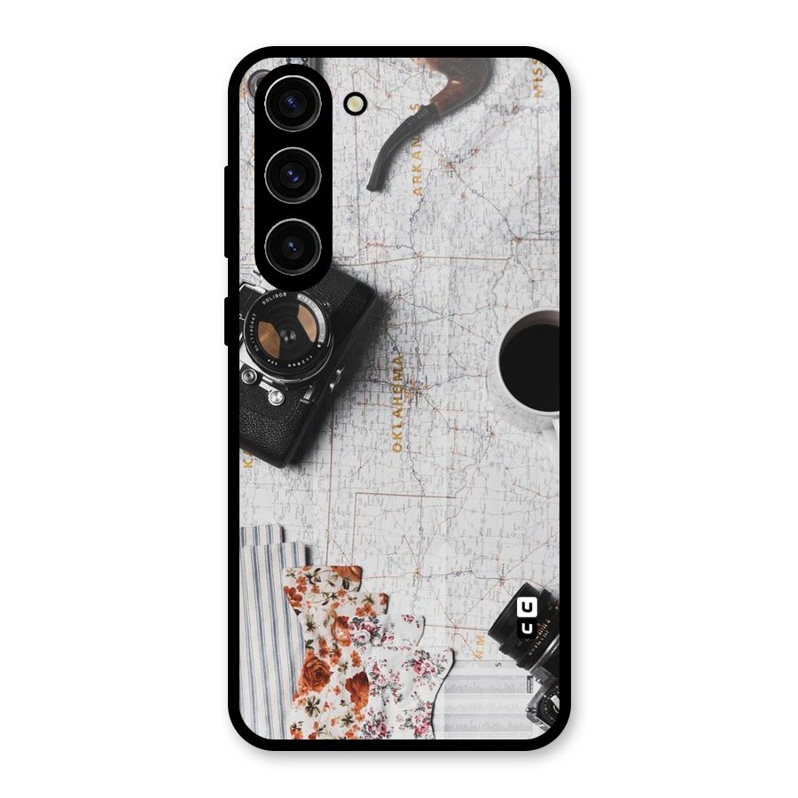 Camera Smoky Pipe Glass Back Case for Galaxy S23 Plus