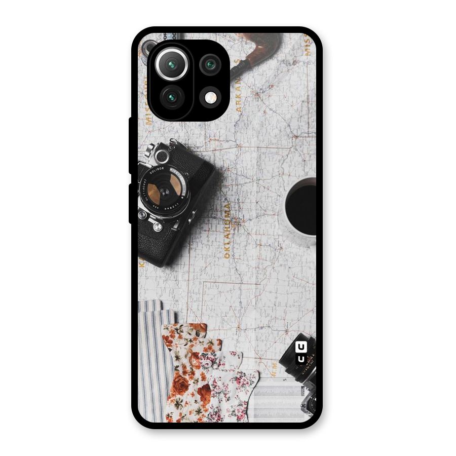 Camera Smoky Pipe Glass Back Case for Mi 11 Lite