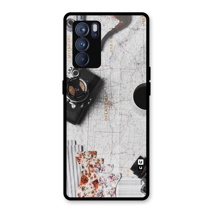 Camera Smoky Pipe Glass Back Case for Oppo Reno6 Pro 5G