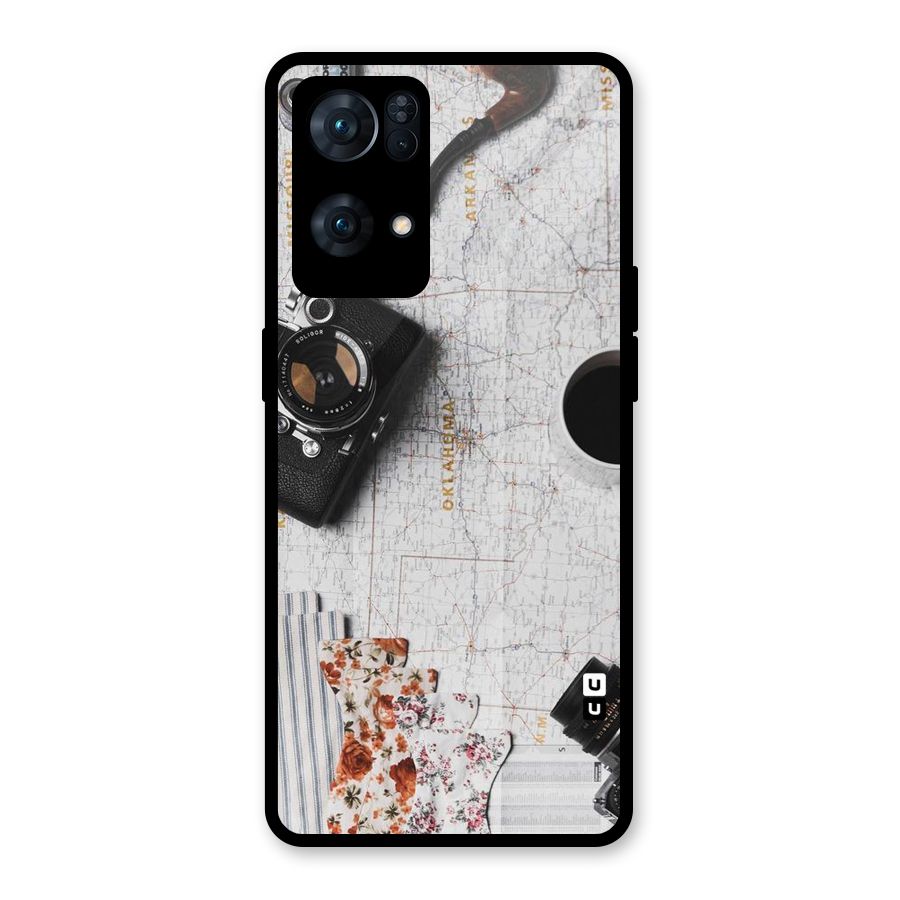 Camera Smoky Pipe Glass Back Case for Oppo Reno7 Pro 5G