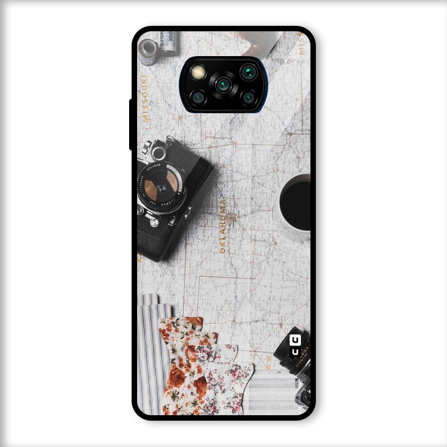 Camera Smoky Pipe Glass Back Case for Poco X3