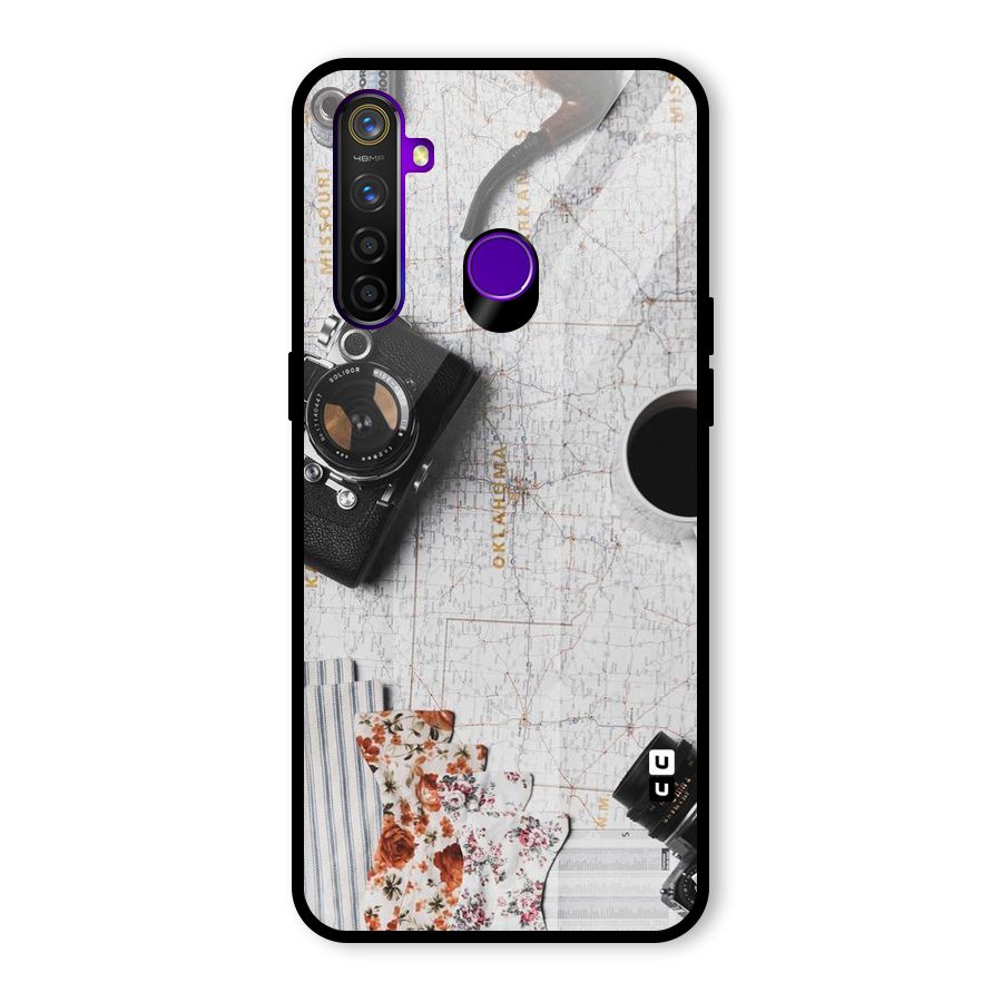 Camera Smoky Pipe Glass Back Case for Realme 5 Pro