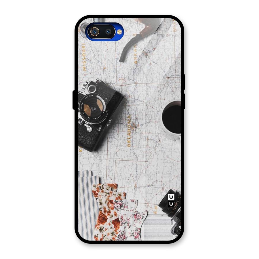 Camera Smoky Pipe Glass Back Case for Realme C2
