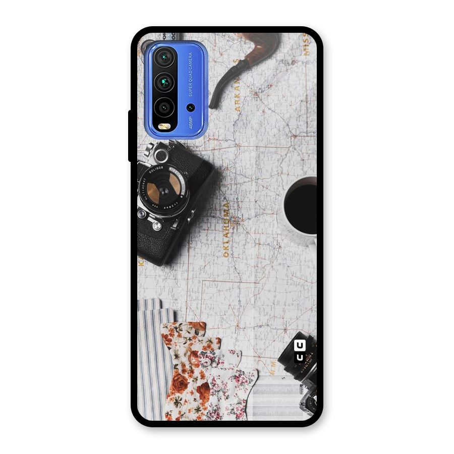Camera Smoky Pipe Glass Back Case for Redmi 9 Power