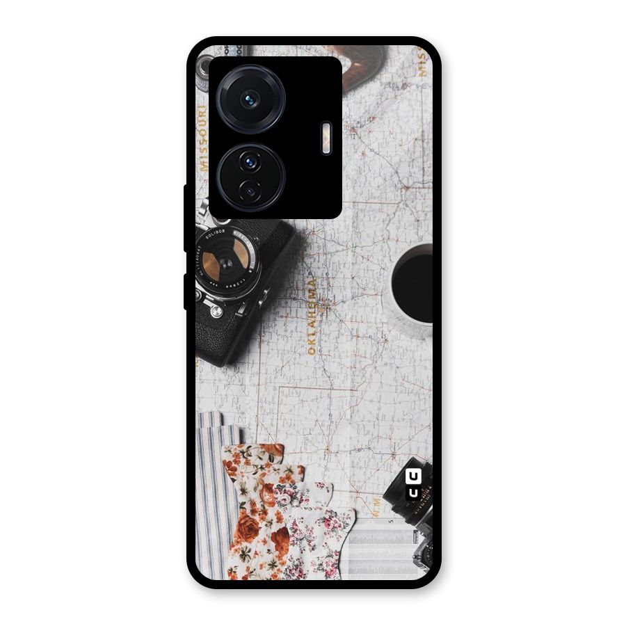 Camera Smoky Pipe Glass Back Case for Vivo T1 Pro