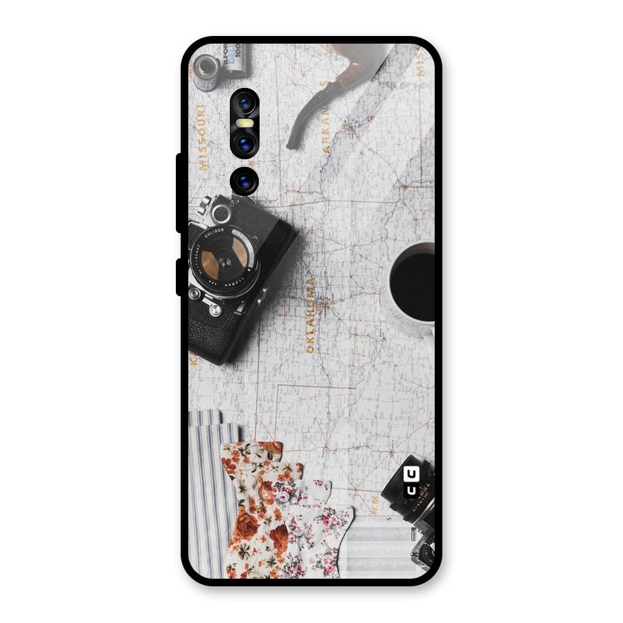 Camera Smoky Pipe Glass Back Case for Vivo V15 Pro