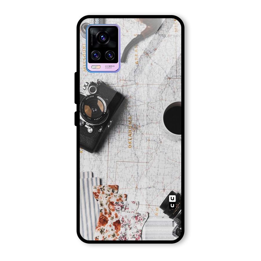 Camera Smoky Pipe Glass Back Case for Vivo V20 Pro