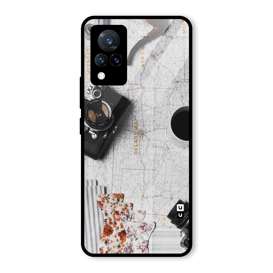 Camera Smoky Pipe Glass Back Case for Vivo V21 5G