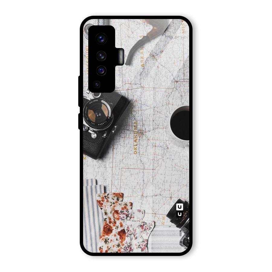 Camera Smoky Pipe Glass Back Case for Vivo X50