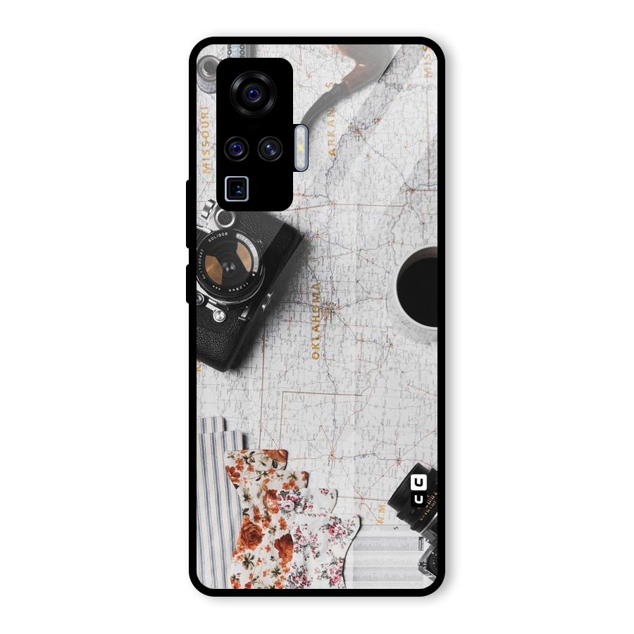 Camera Smoky Pipe Glass Back Case for Vivo X50 Pro