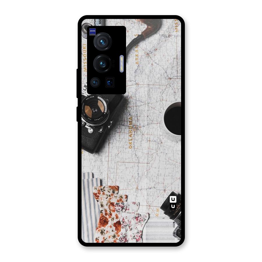 Camera Smoky Pipe Glass Back Case for Vivo X70 Pro