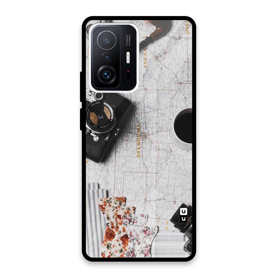 Camera Smoky Pipe Glass Back Case for Xiaomi 11T Pro