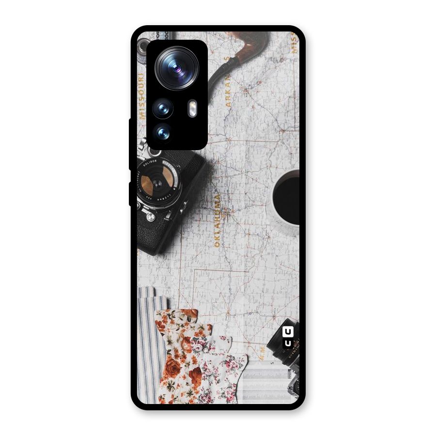 Camera Smoky Pipe Glass Back Case for Xiaomi 12 Pro