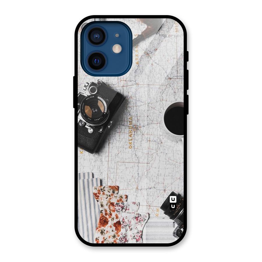 Camera Smoky Pipe Glass Back Case for iPhone 12 Mini