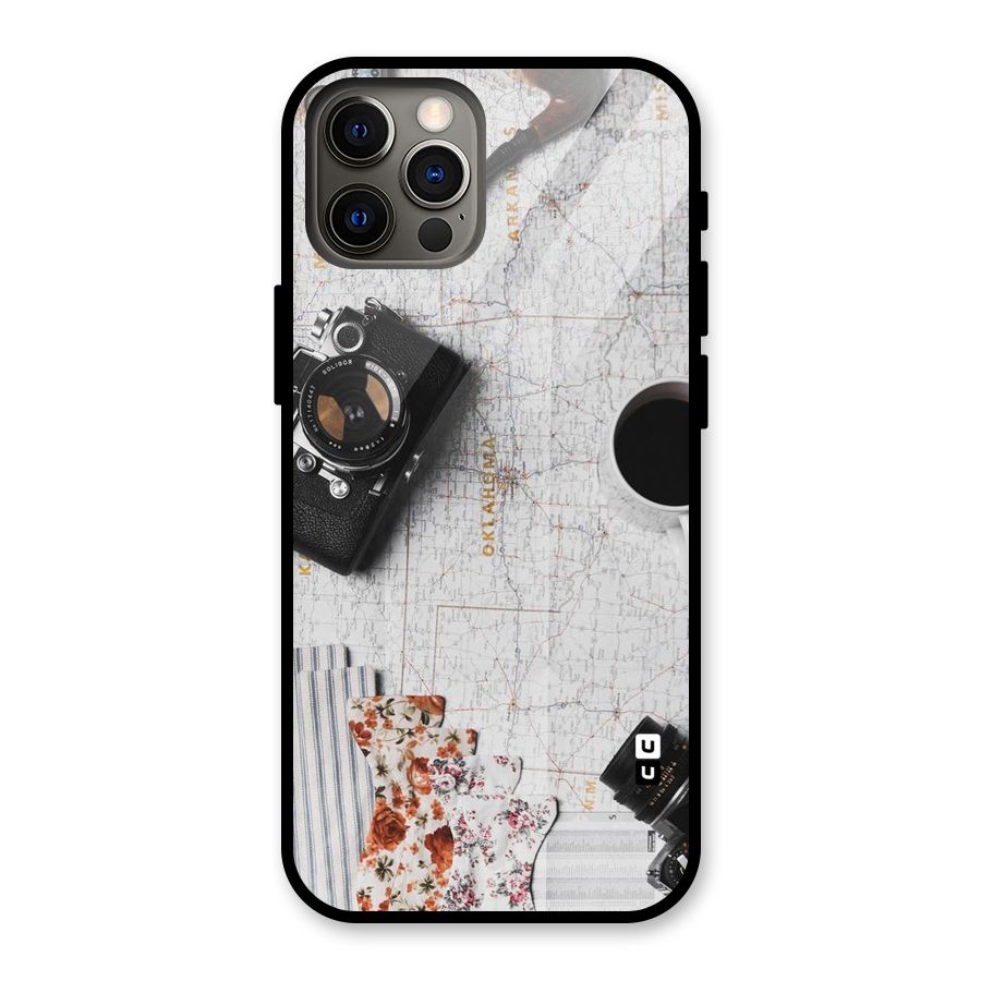 Camera Smoky Pipe Glass Back Case for iPhone 12 Pro