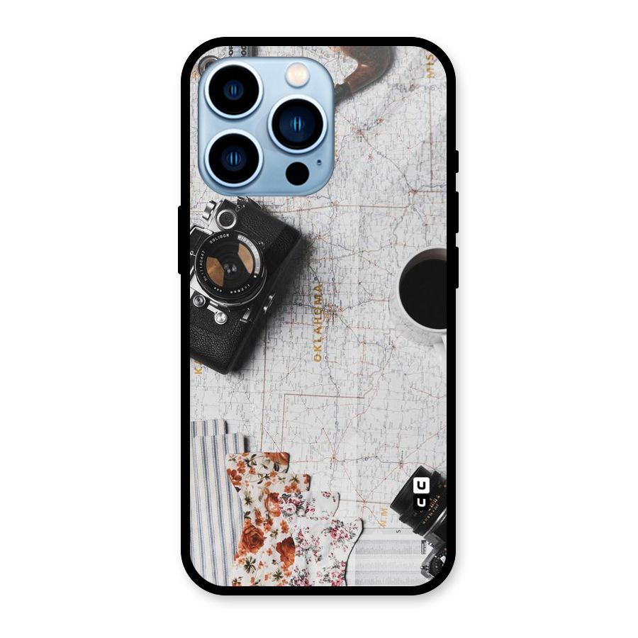 Camera Smoky Pipe Glass Back Case for iPhone 13 Pro