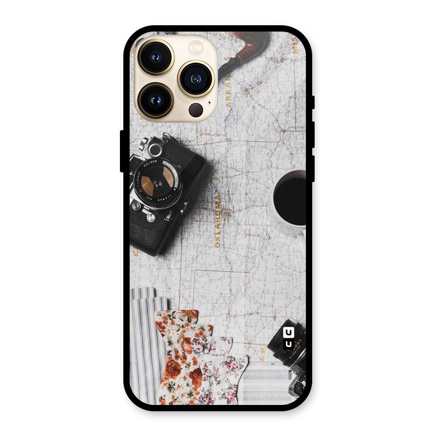 Camera Smoky Pipe Glass Back Case for iPhone 13 Pro Max