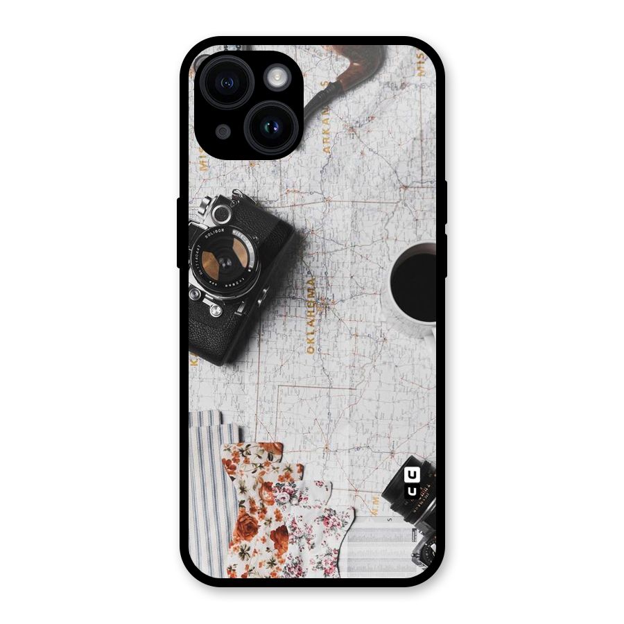 Camera Smoky Pipe Glass Back Case for iPhone 14