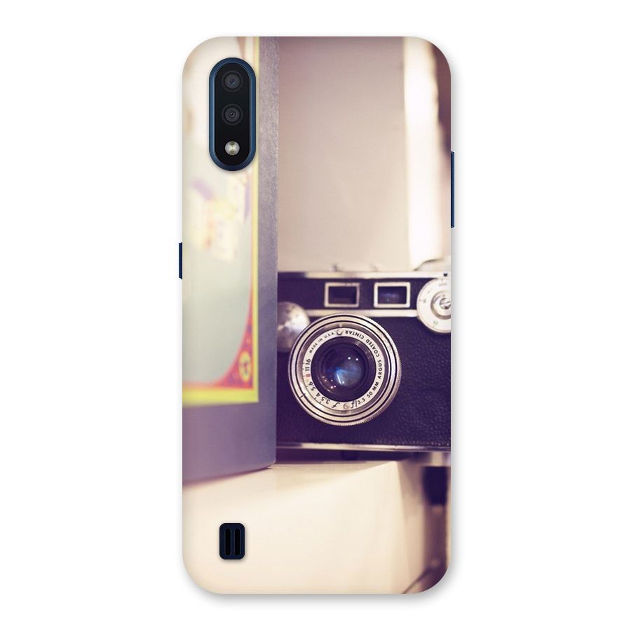 Camera Vintage Pastel Back Case for Galaxy M01