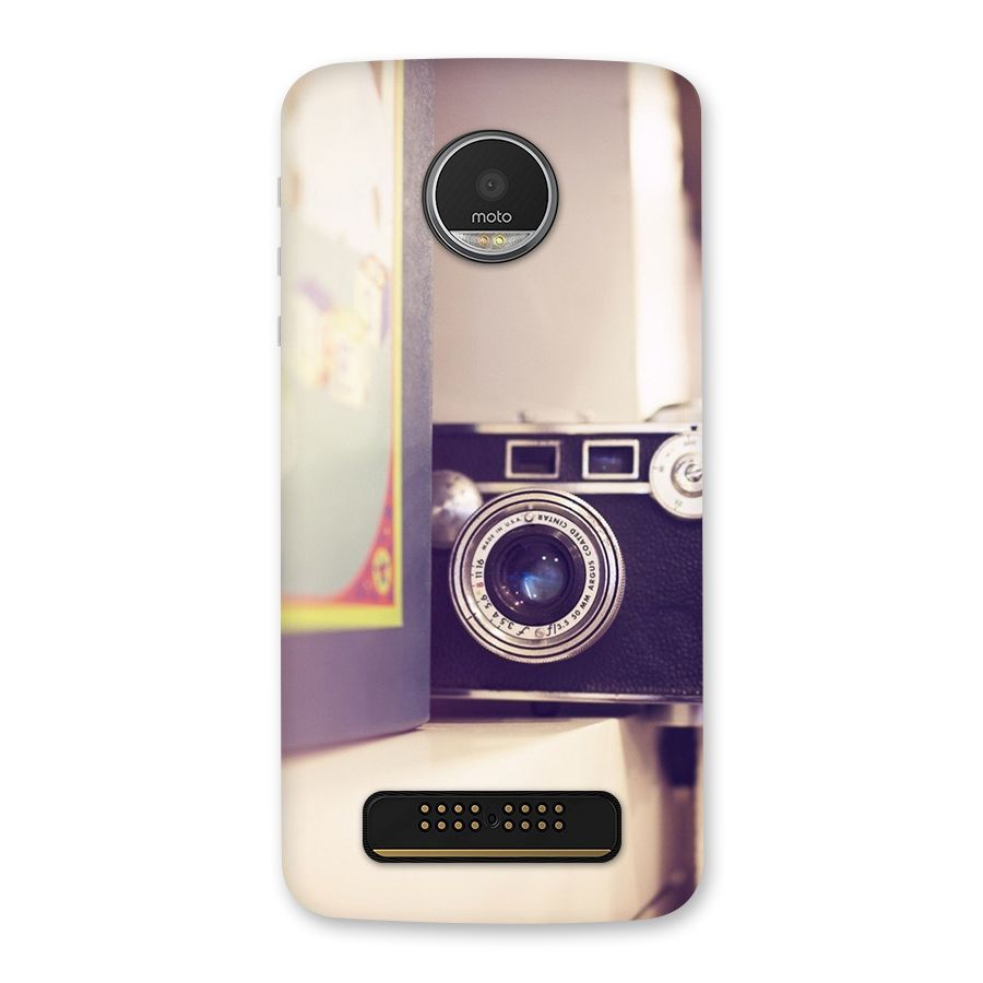 Camera Vintage Pastel Back Case for Moto Z Play