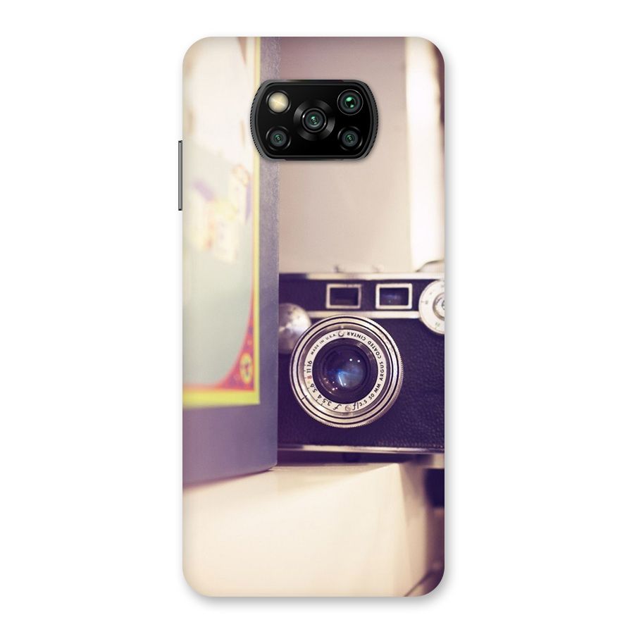 Camera Vintage Pastel Back Case for Poco X3