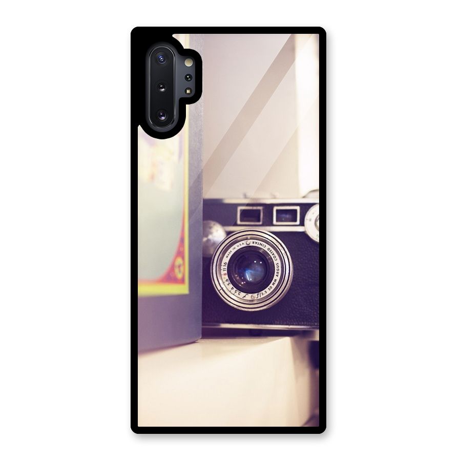 Camera Vintage Pastel Glass Back Case for Galaxy Note 10 Plus