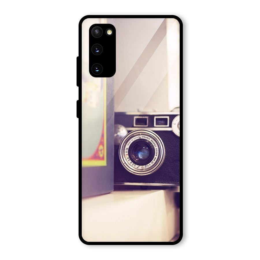 Camera Vintage Pastel Glass Back Case for Galaxy S20 FE