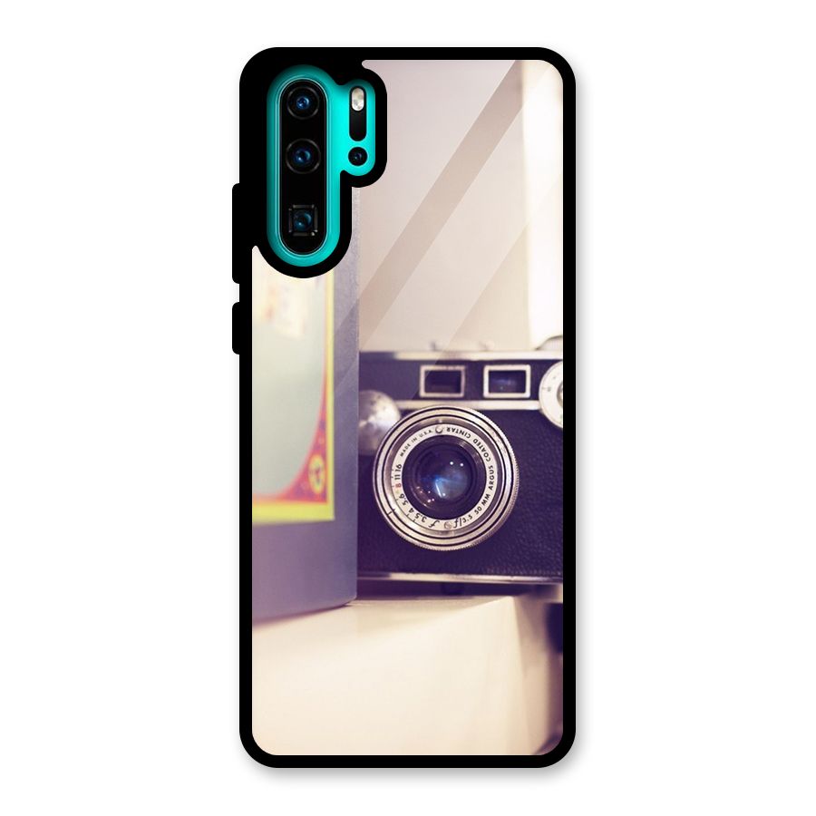 Camera Vintage Pastel Glass Back Case for Huawei P30 Pro